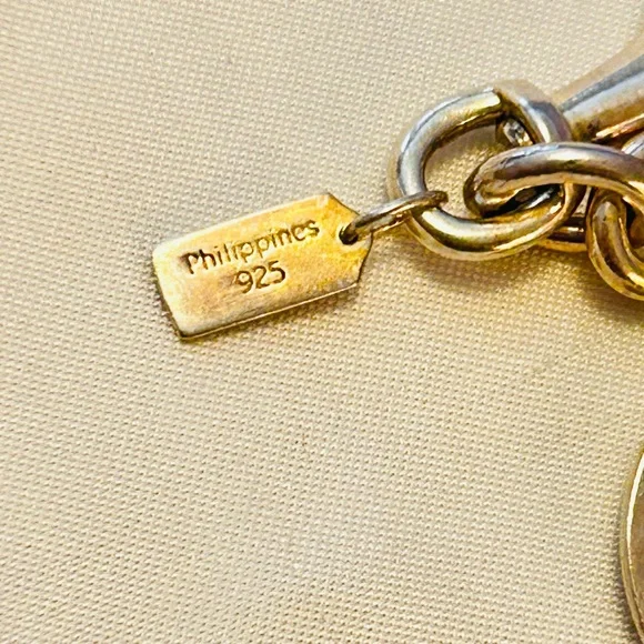 Coach 925 Sterling Silver Charm Bracelet - Picture 3 of 14